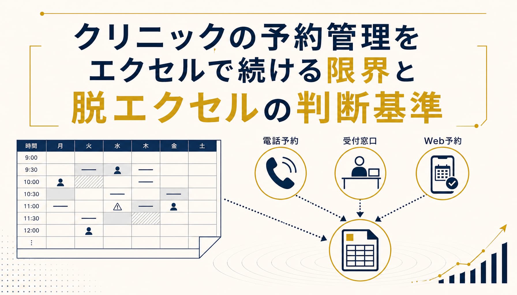 クリニックの予約管理をエクセルで続ける限界と脱エクセルの判断基準