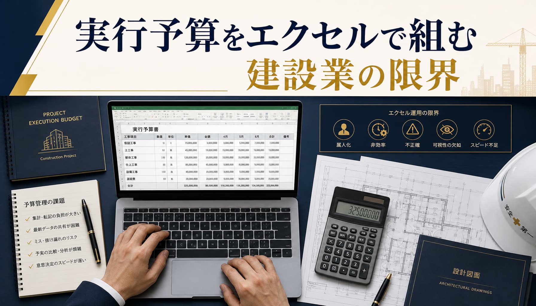 実行予算をエクセルで組む建設業の限界 予算超過の早期検知どこまで可能か