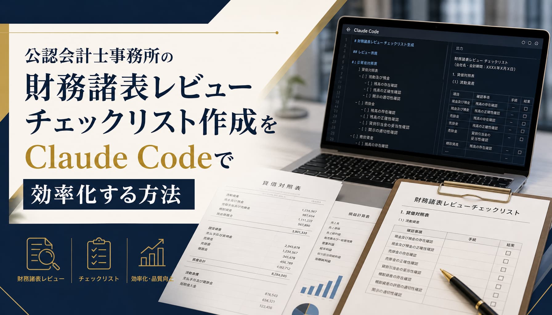 公認会計士事務所の財務諸表レビューチェックリスト作成をClaude Codeで効率化する方法