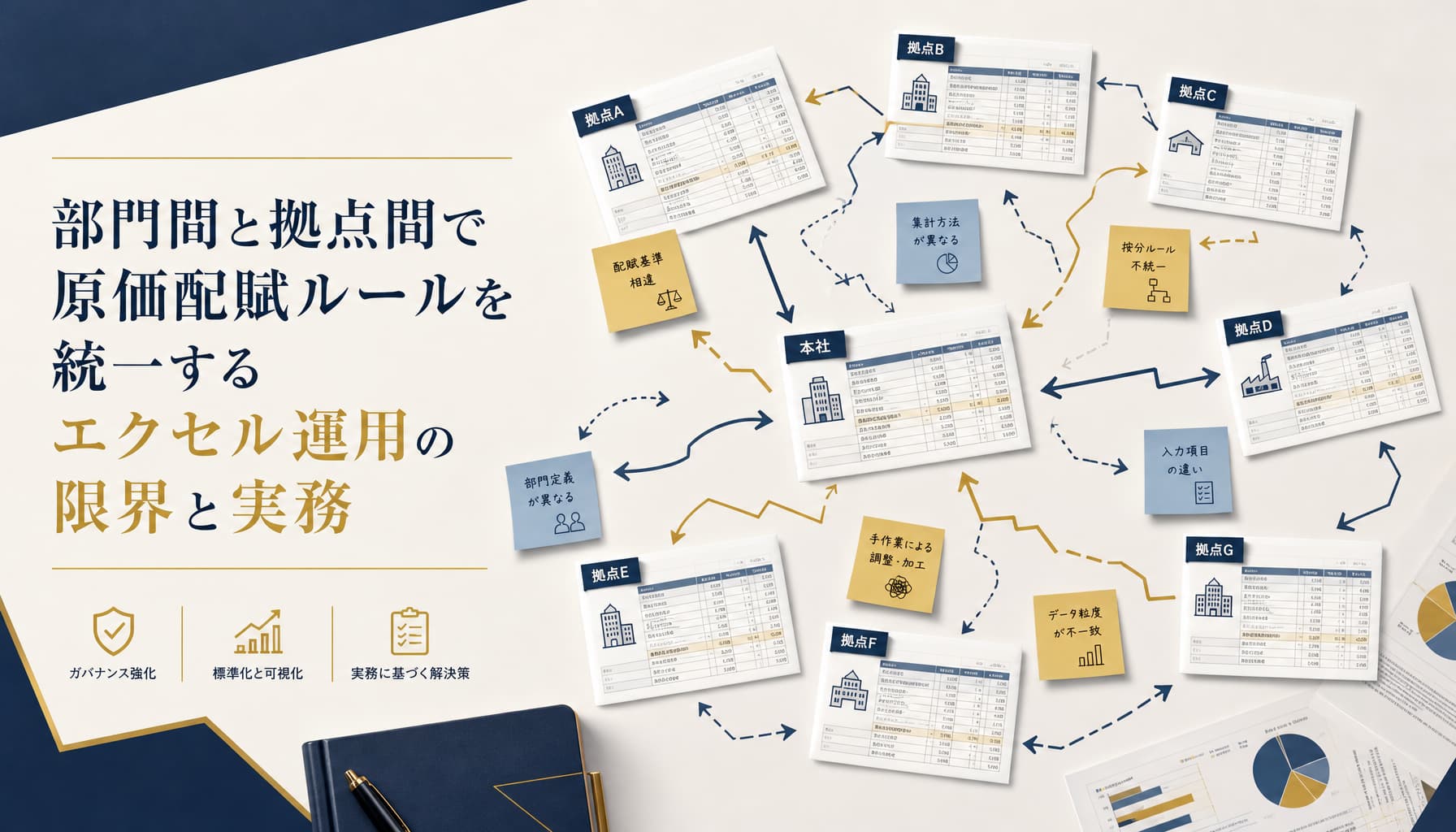 部門間と拠点間で原価配賦ルールを統一するエクセル運用の限界と実務