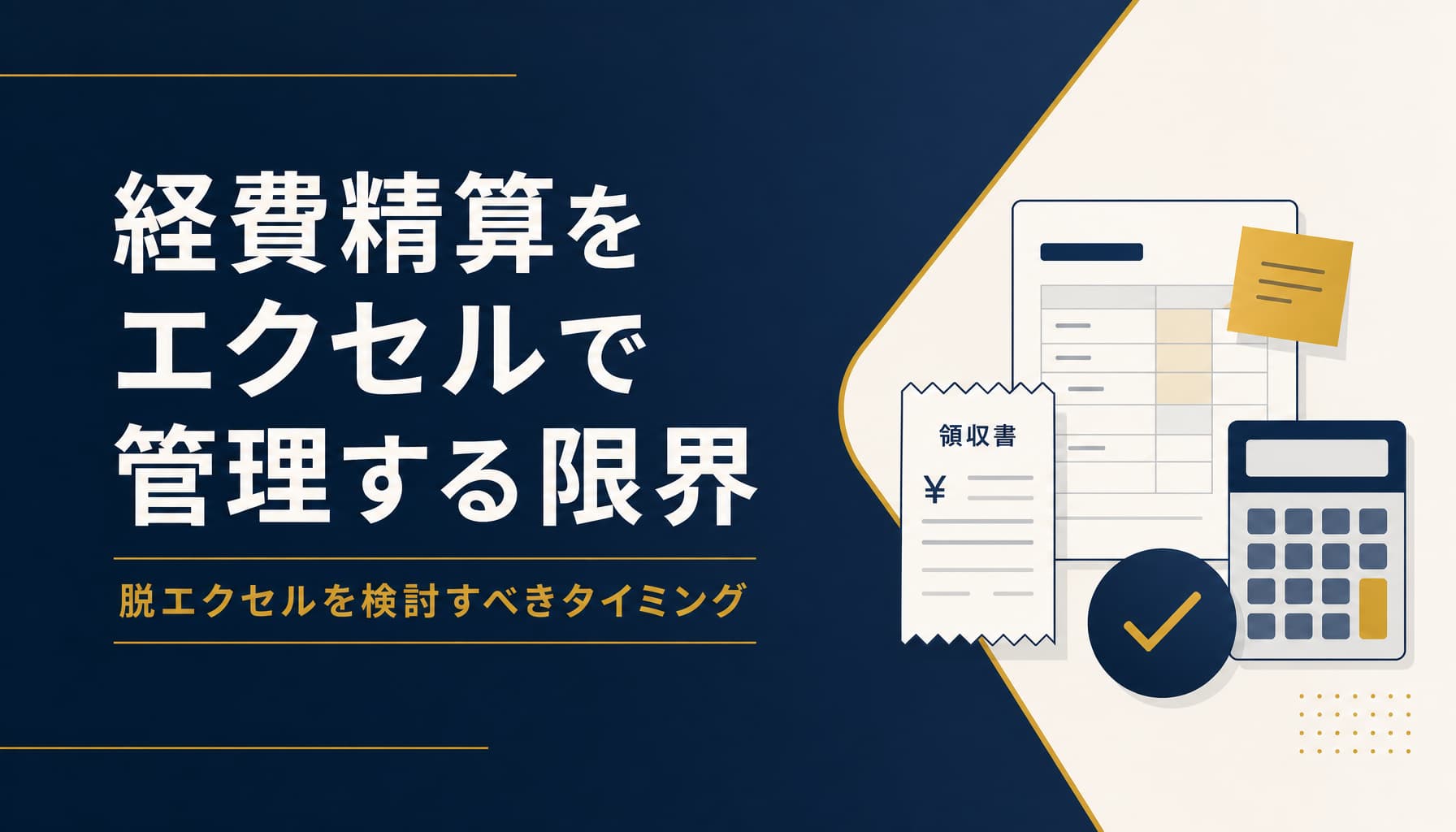 経費精算をエクセルで管理する限界と、脱エクセルを検討すべきタイミング