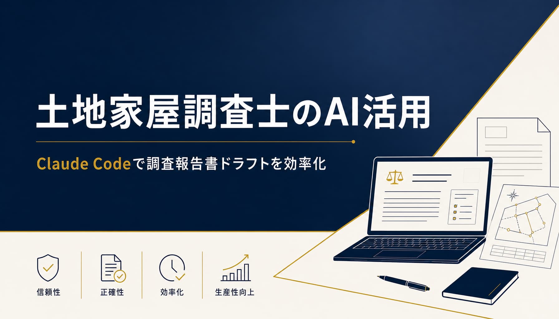 土地家屋調査士のAI活用 Claude Codeで調査報告書ドラフトを効率化