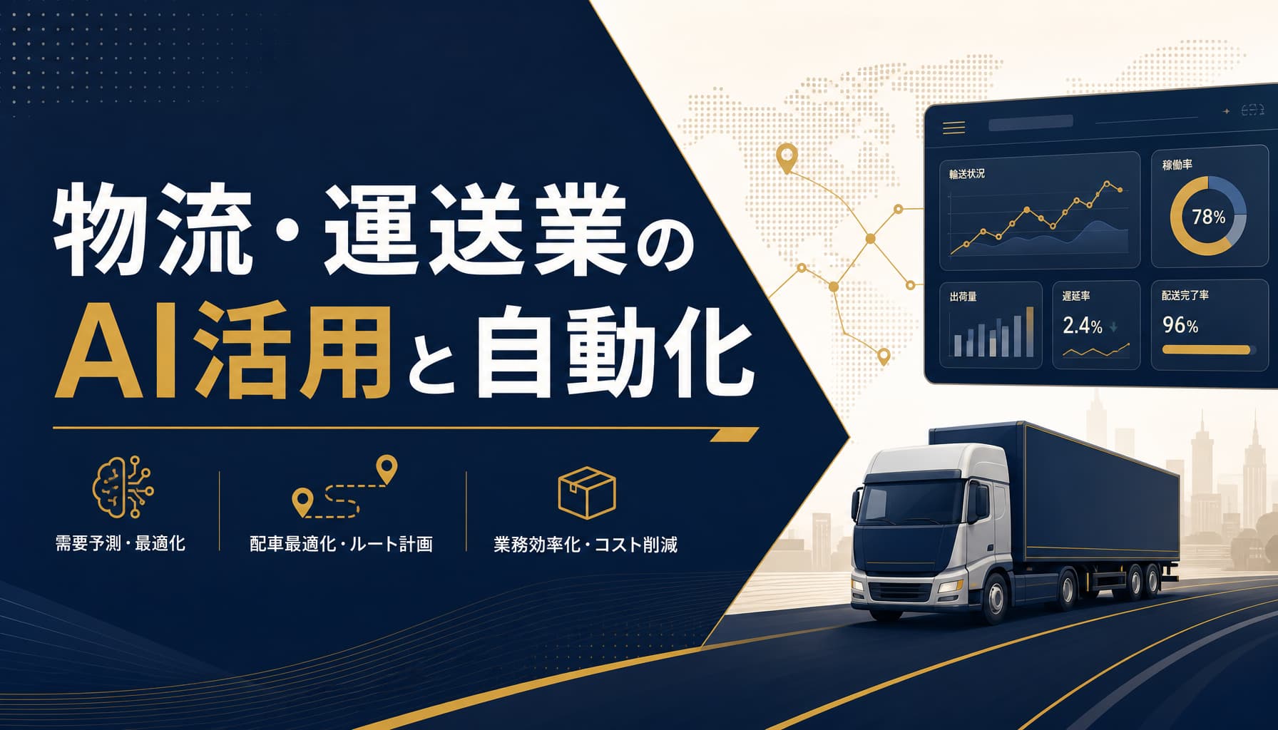 物流・運送業のAI活用と自動化 配車と問い合わせと伝票処理の実装手順
