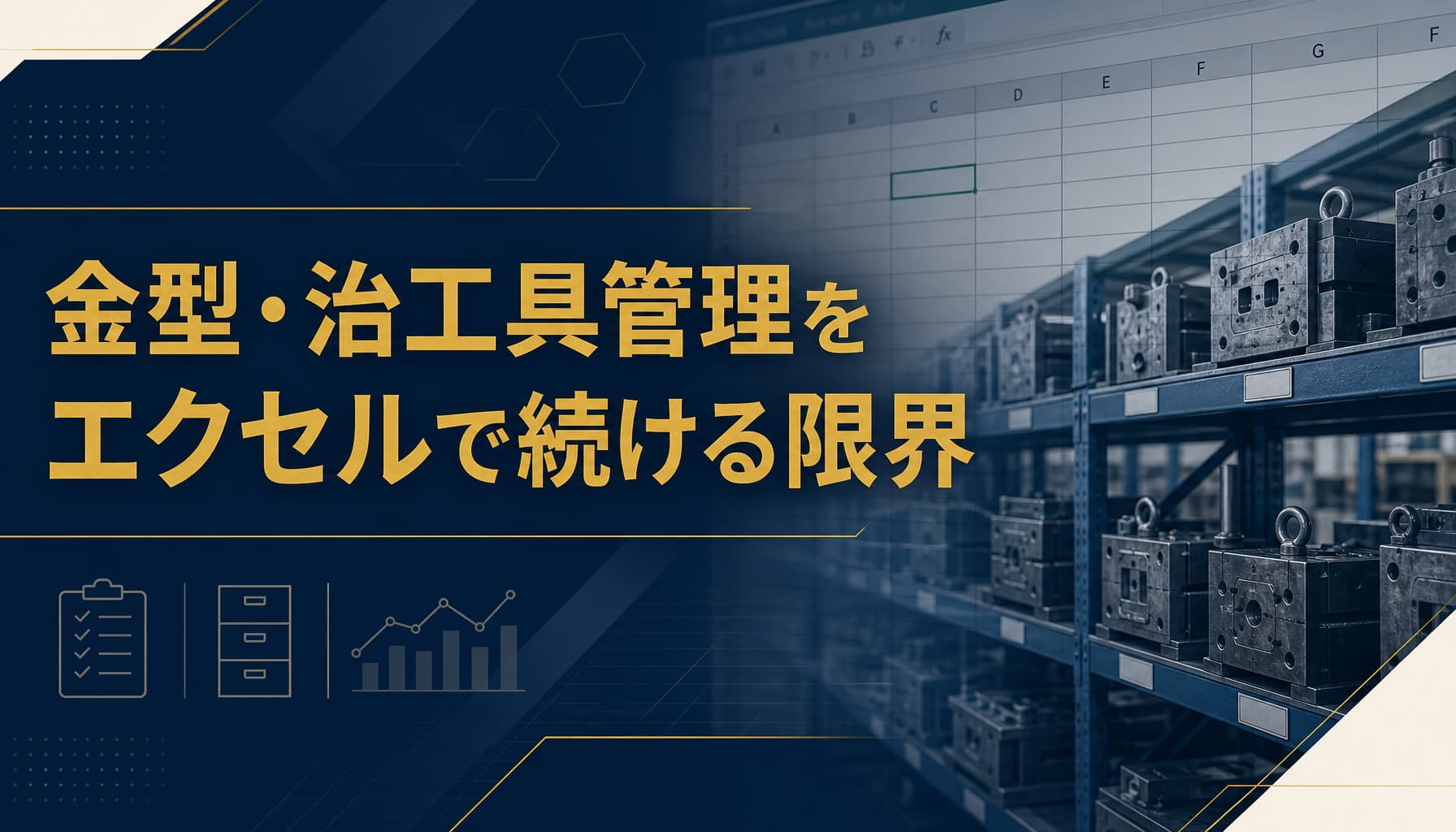 金型・治工具管理をエクセルで続ける限界 所在・寿命・保全履歴の実務