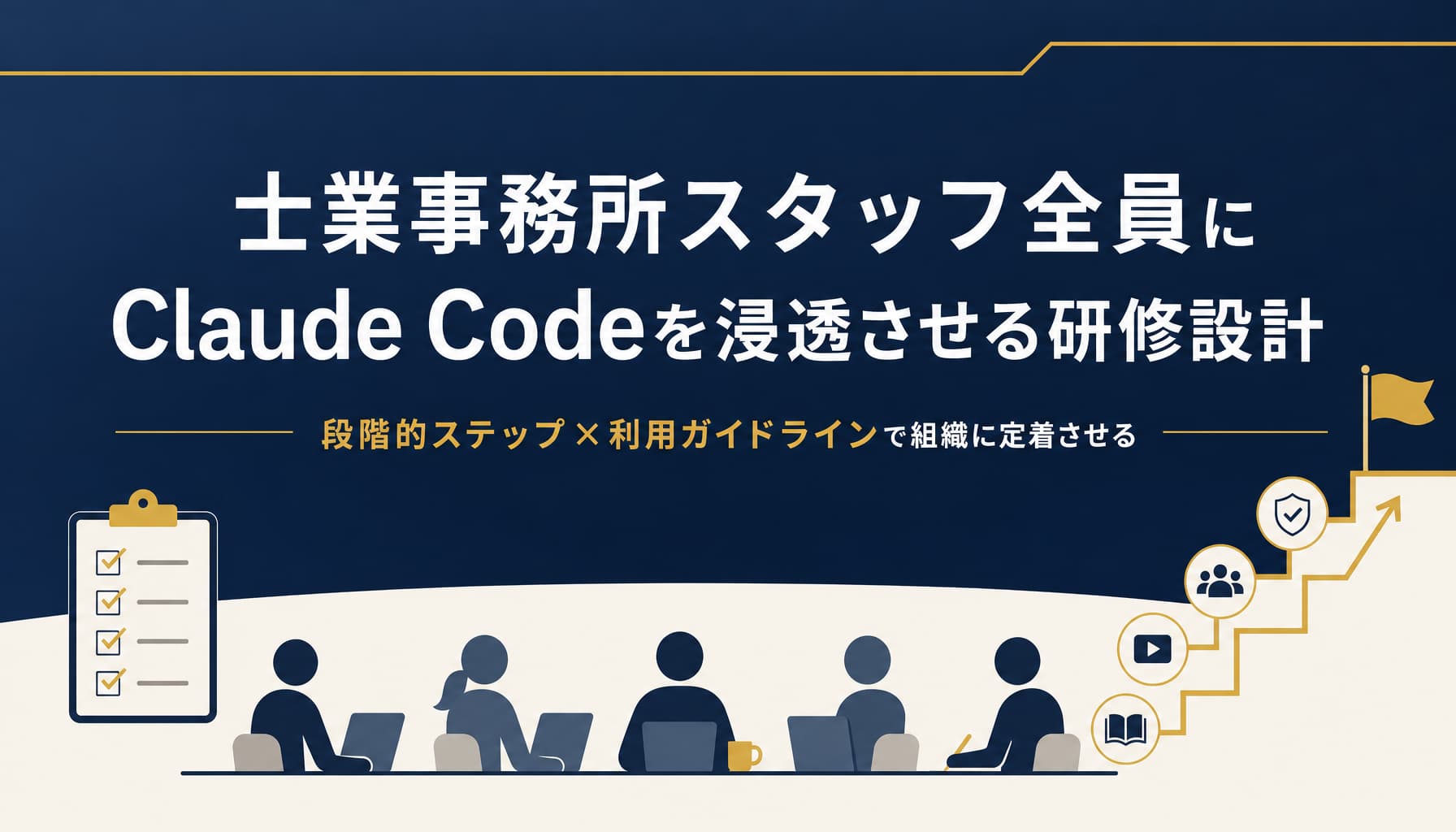 士業事務所のスタッフ全員にClaude Codeを浸透させる研修・オンボーディング設計