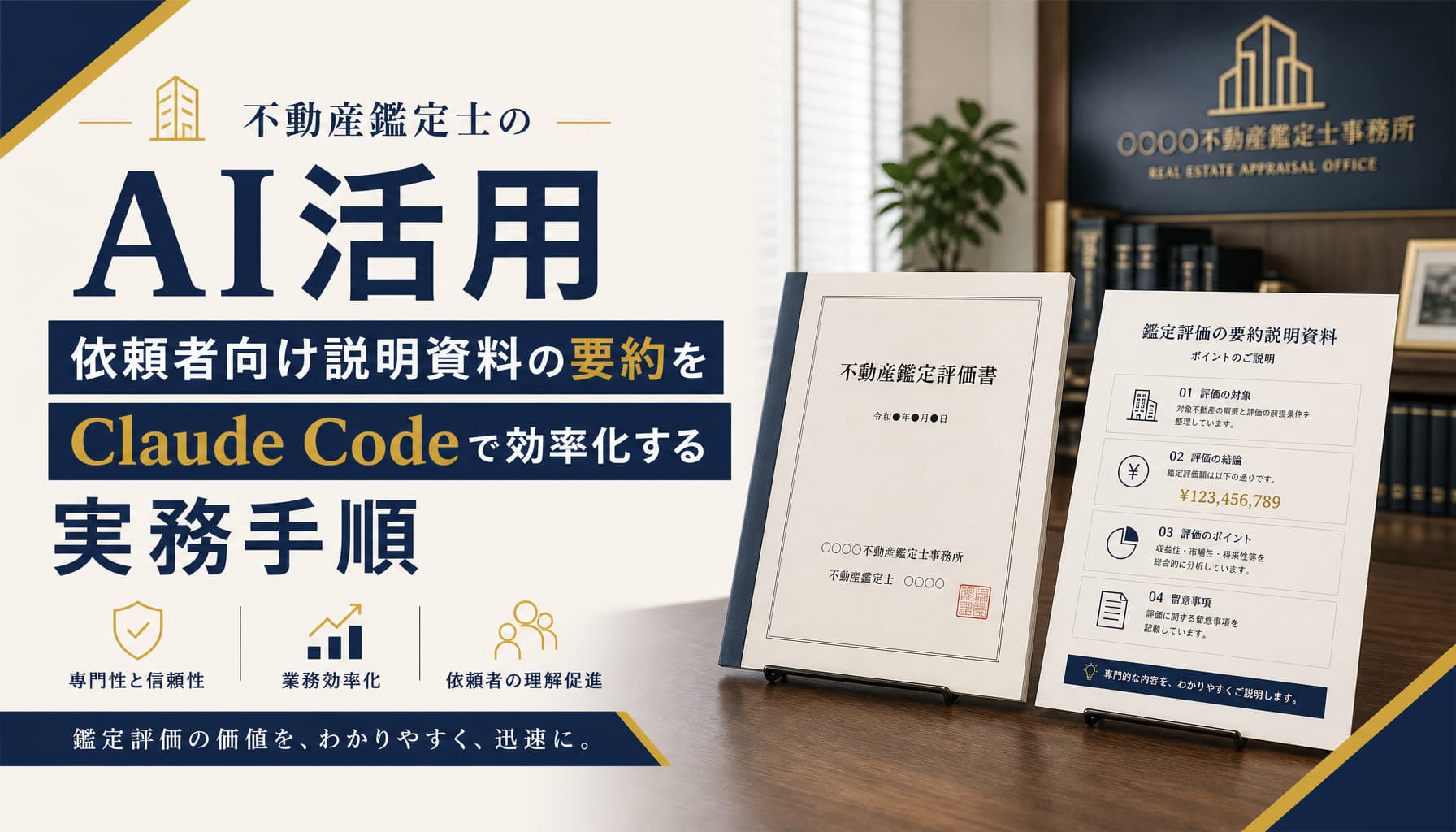 不動産鑑定士のAI活用 依頼者向け説明資料の要約をClaude Codeで効率化する実務手順
