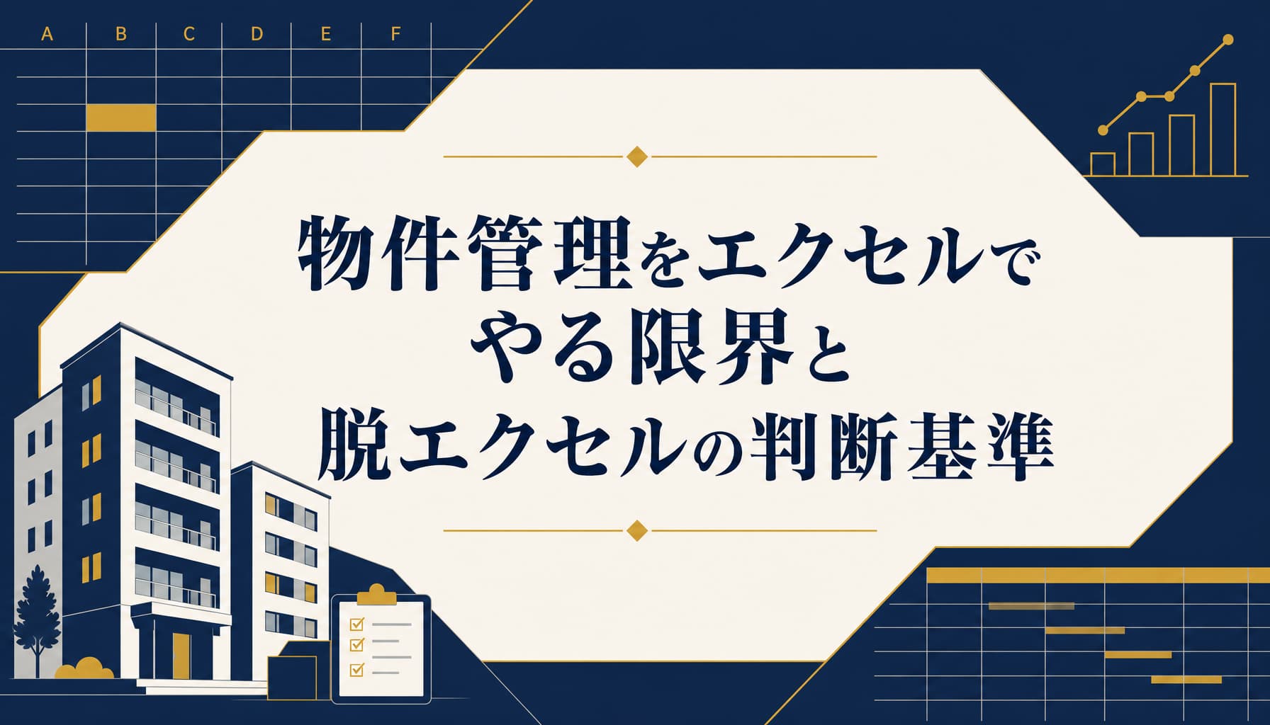 不動産の物件管理をエクセルでやる限界と脱エクセルの判断基準とは