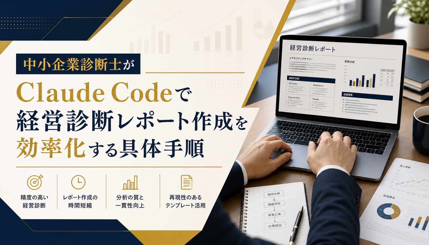 中小企業診断士がClaude Codeで経営診断レポート作成を効率化する具体手順