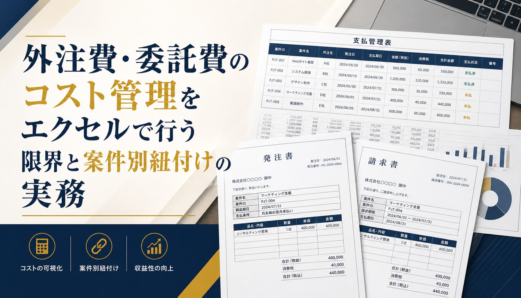 外注費・委託費のコスト管理をエクセルで行う限界と案件別紐付けの実務