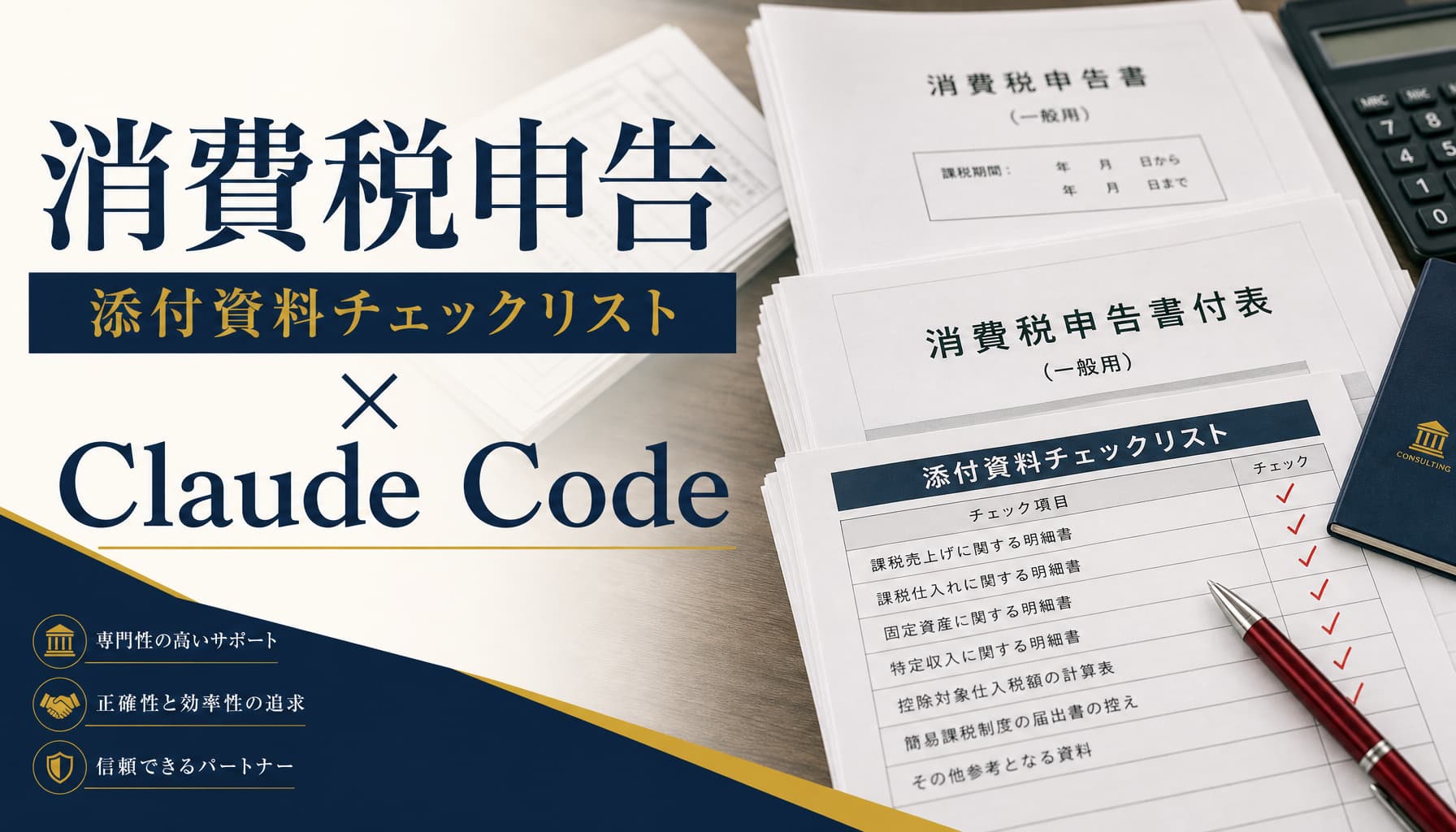 税理士事務所の消費税申告添付資料チェックリストをClaude Codeで効率化する方法